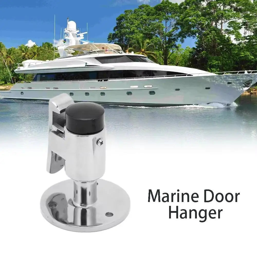 Stainless Steel 316 Boat Door Stop Floor Knob Spring Mechanism Door Holder Durable Construction Corrosion Resistant Marine Catch Zpaxo