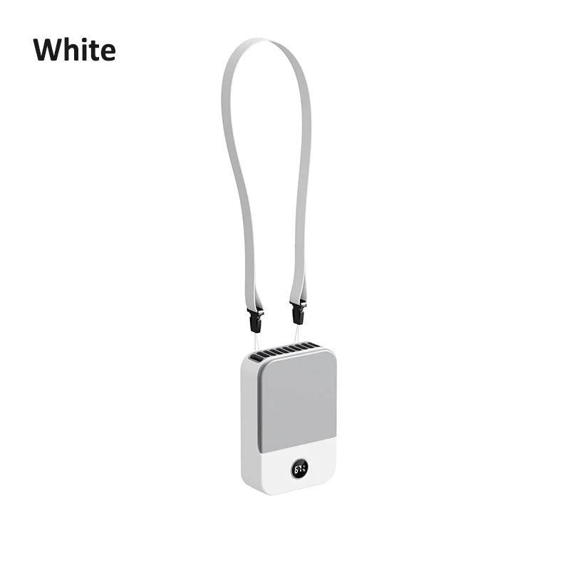 Waist Fan Portable Wearable Hanging Neck USB Rechargeable Air