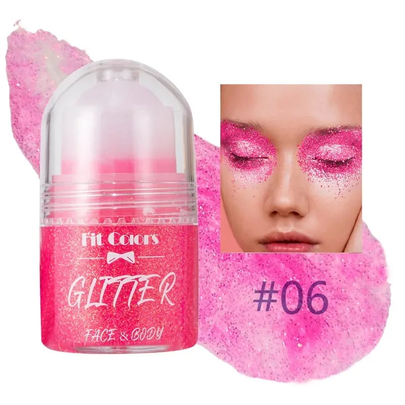 Sparkling Sequins Glitter Gel Face Body Eye Painting Shine Liquid Zpaxo 06