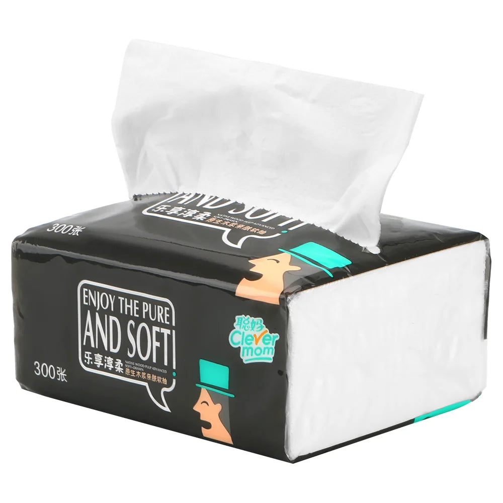 4 Layers 300 Sheets Toilet Paper Household Pure Wood Pulp Towel