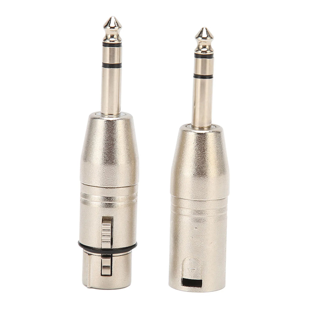 1 4 TRS XLR 3Pin Female Portable Adapter Noise Cancellation Aluminum