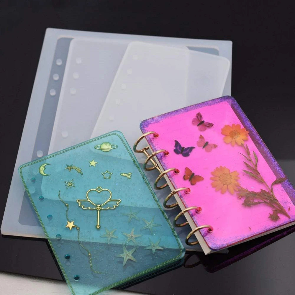 Note Book Silicone Resin Mold A5 A6 A7 DIY Notebook Crafts Gift Making Epoxy Resin Mould Zpaxo