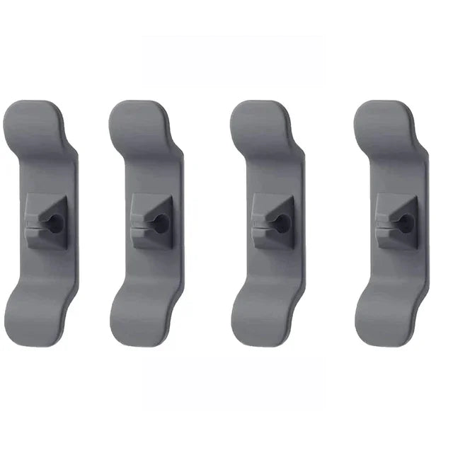 Cord Organizer Cable Management Clip Storage Holder Keeper Wrapper Zpaxo 4PCS Grey
