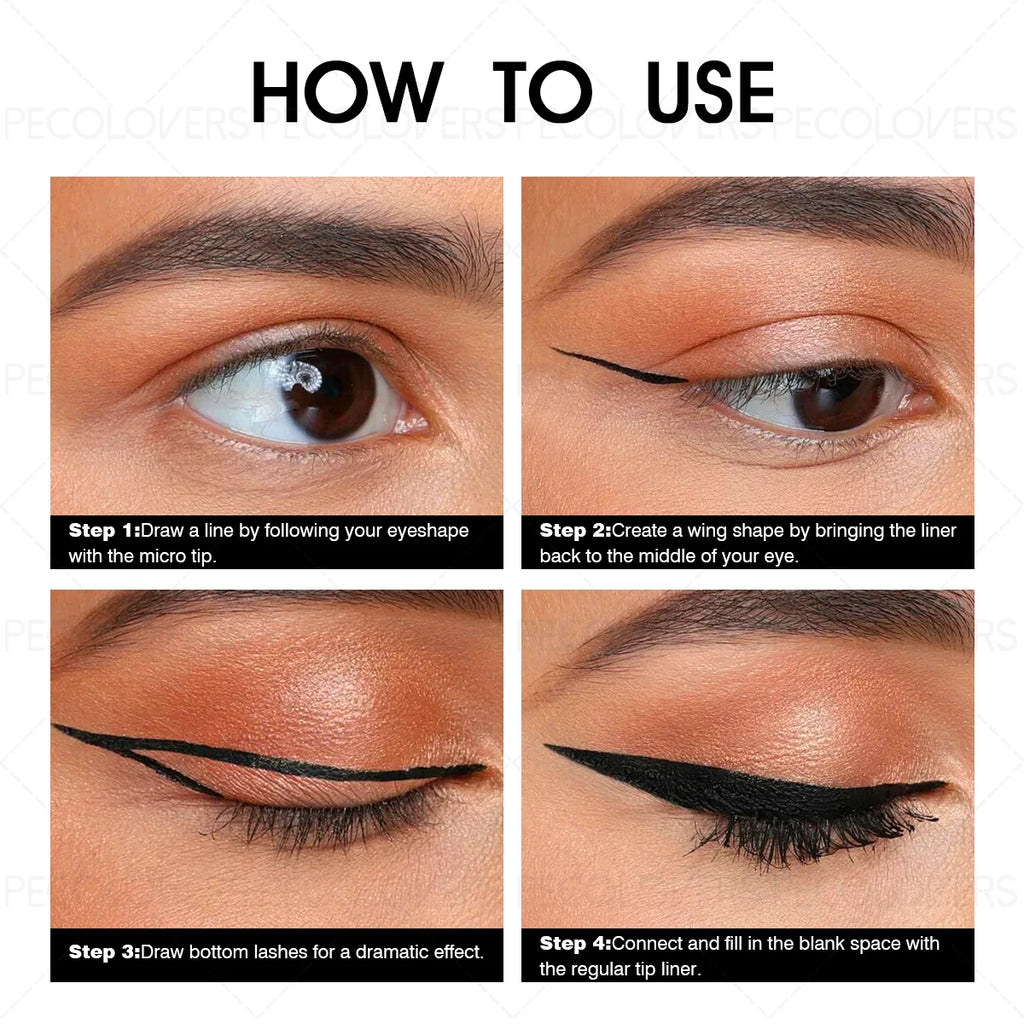 Eyeliner Liquid Pen Matte Smooth Quick Dry Waterproof Ultra-thin Zpaxo