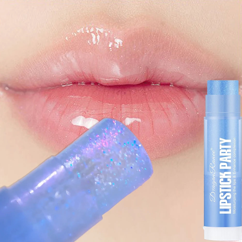 Diamond Shiny Glass Lipstick Moisturizing Fine Flash Sparkling Lip Gloss Makeup Lip Freeze Long Lasting Nourish Lip Balm Care Zpaxo 04