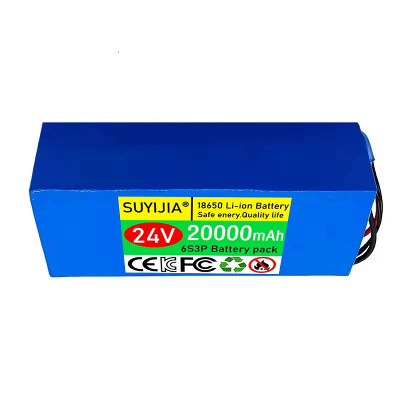 2026 NEW 6S3P 24V 20Ah 18650 Rechargeable Lithium Battery Original 25.2V 20000mAh Lithium-ion Battery Pack with Charger Zpaxo