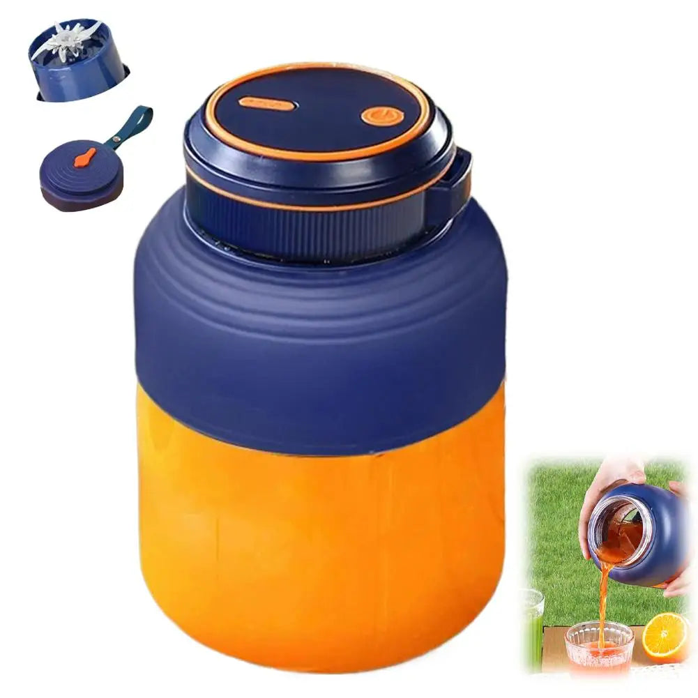 1300ml Wireless Portable Juicer Blender Bottle – Multifunctional Portable Juicer Blender Zpaxo Blue