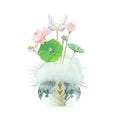 Creative Mini Crystal Glass Flowers Lotus Shaped Realistic Flower Zpaxo Style 5