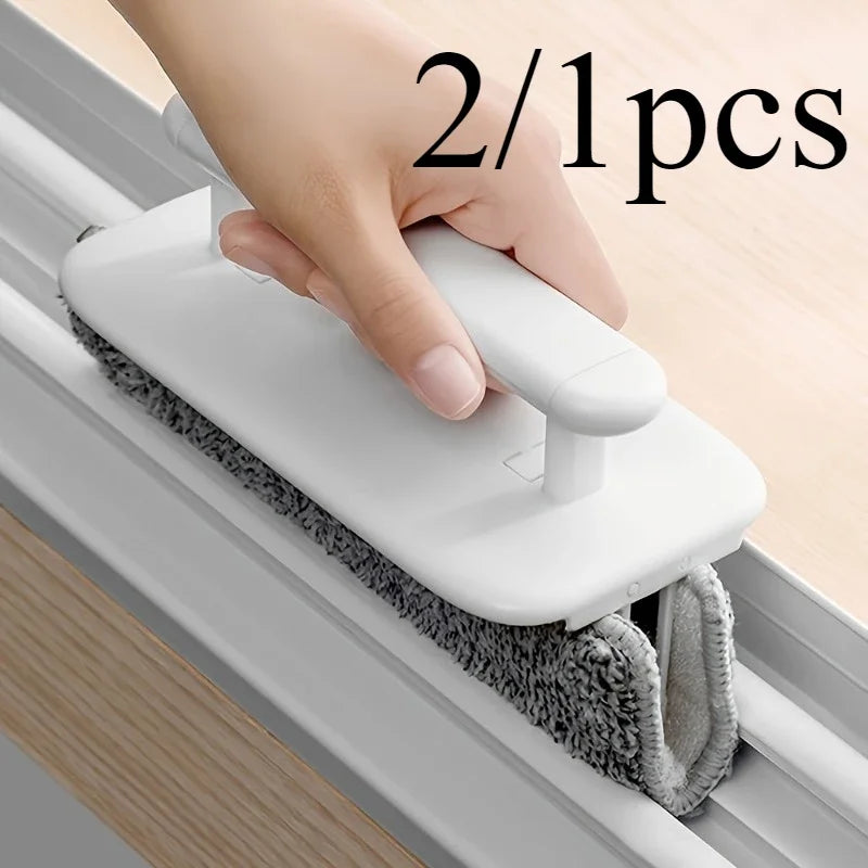 2 Cleaning Brush Handle 1 Microfiber Cloth Easy Slide Scraper Family