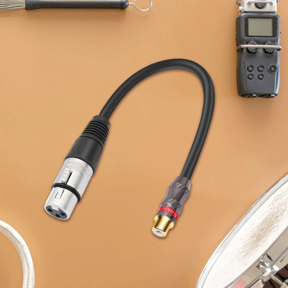 0 3m RCA Female 3Pin-XLR Adapter Cable Cord Microphone Amplifier Mixer