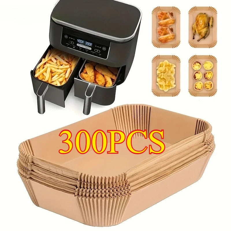 Disposable Air Fryer Paper Non-Stick Kitchen Baking Airfryer Mat Oilproof Micro-wave Barbecue Pad Baking Paper Liner Accessories Zpaxo