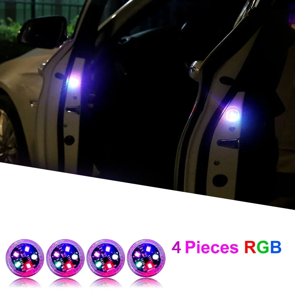 LED Car Door Warning Strobe Lights – Magnetic Sensor | 1/2/4pcs