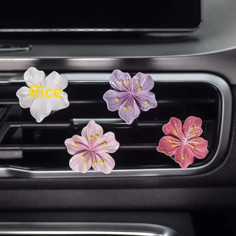 2-Pack Flower Car Air Vent Clip Freshener & Interior Decor