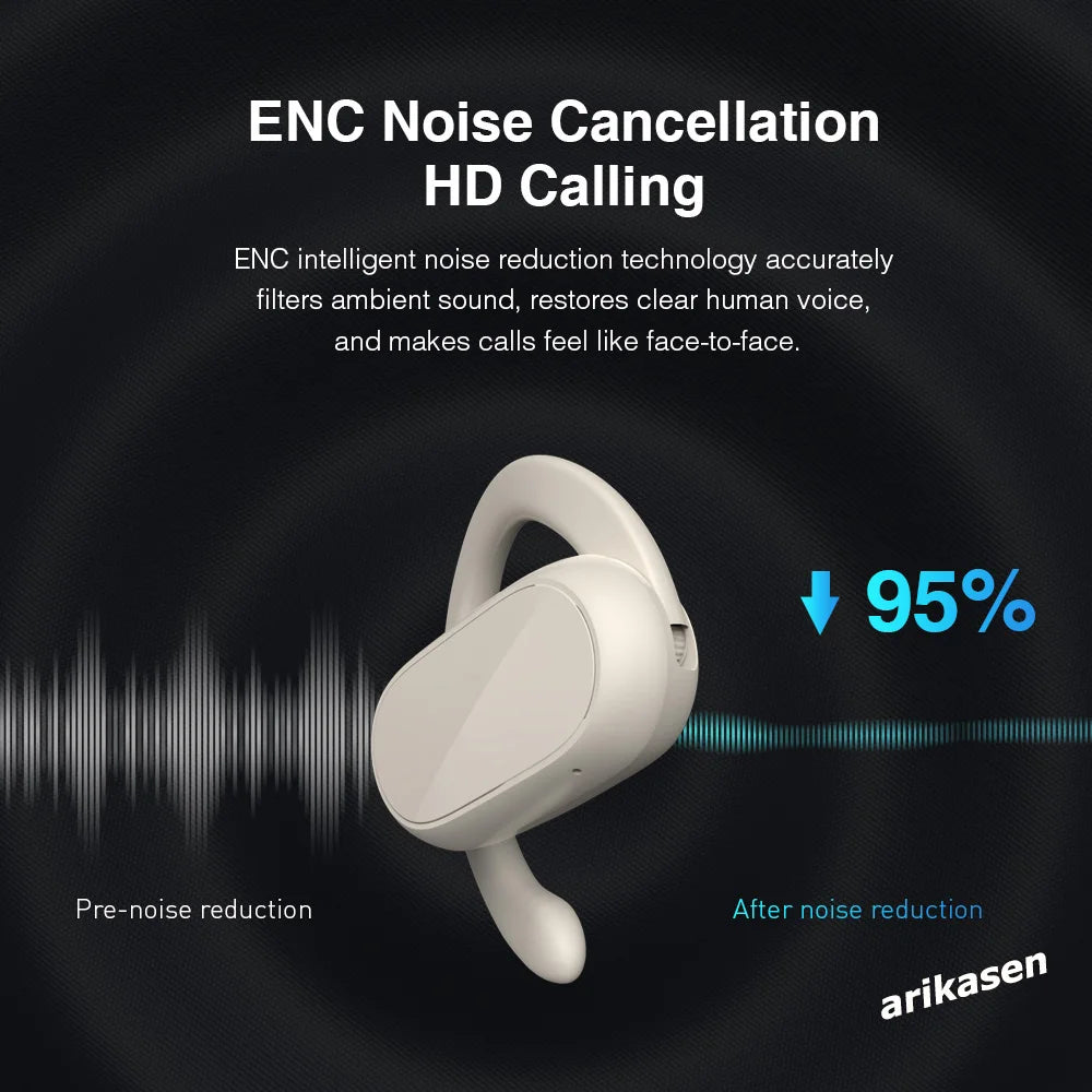 Open Ear Headphones Bluetooth 5 3 Wireless Earphones True Earbuds
