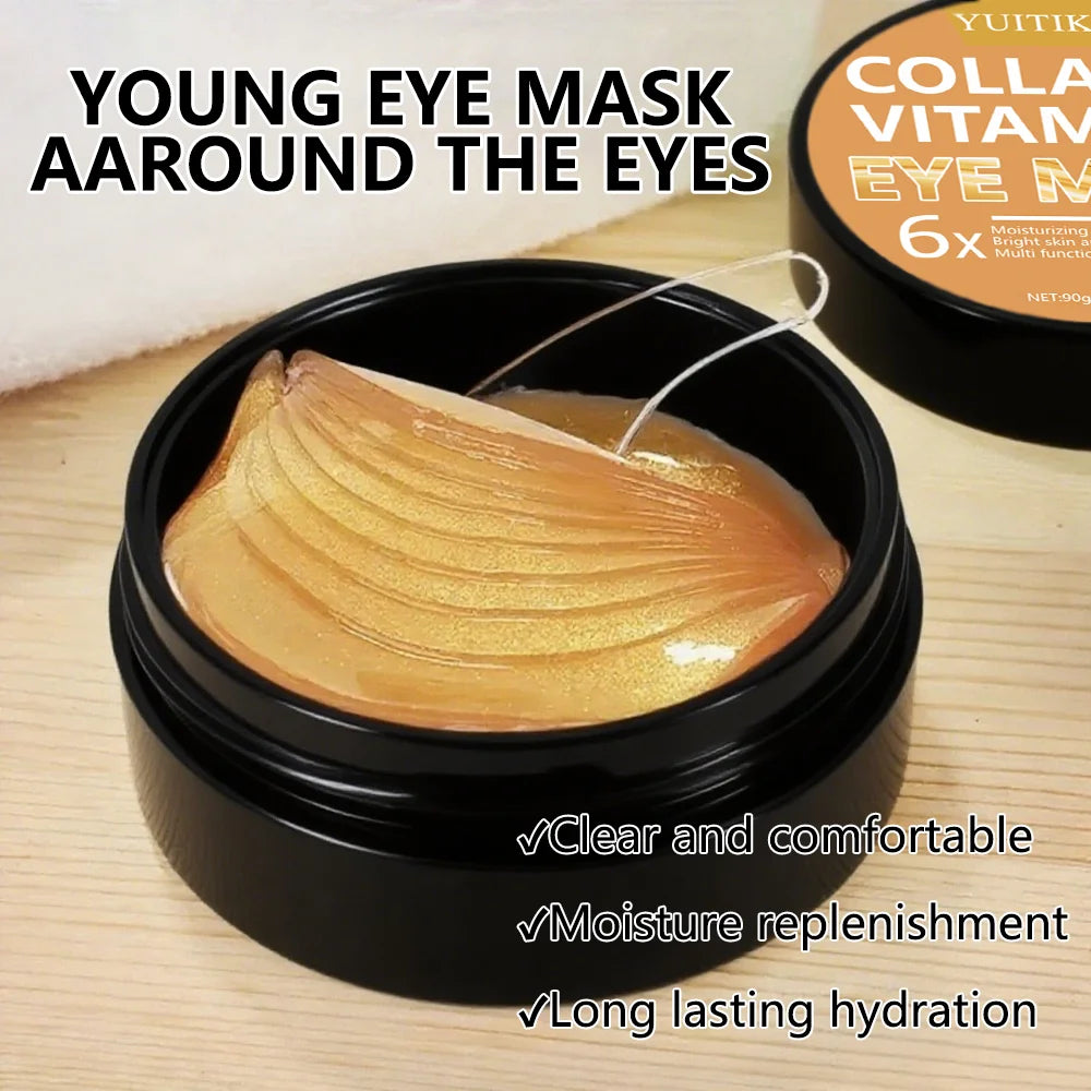 YUITIKUE Collagen Vitamin Eye Mask 90g – Moisturizing & Brightening Eye Mask Treatment Zpaxo
