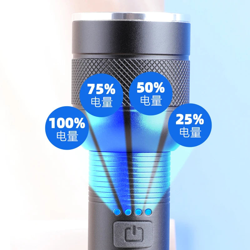 POCKETMAN XHP50 LED Tactical Flashlight – Rechargeable 18650/26650