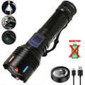 KDULIT Rechargeable LED Tactical Flashlight – Zoom & Window Breaker