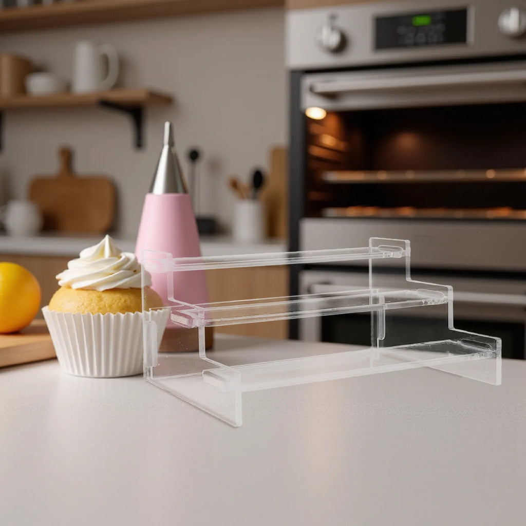 Three Layers Acrylic Storage Rack Transparent Organizer Shelf