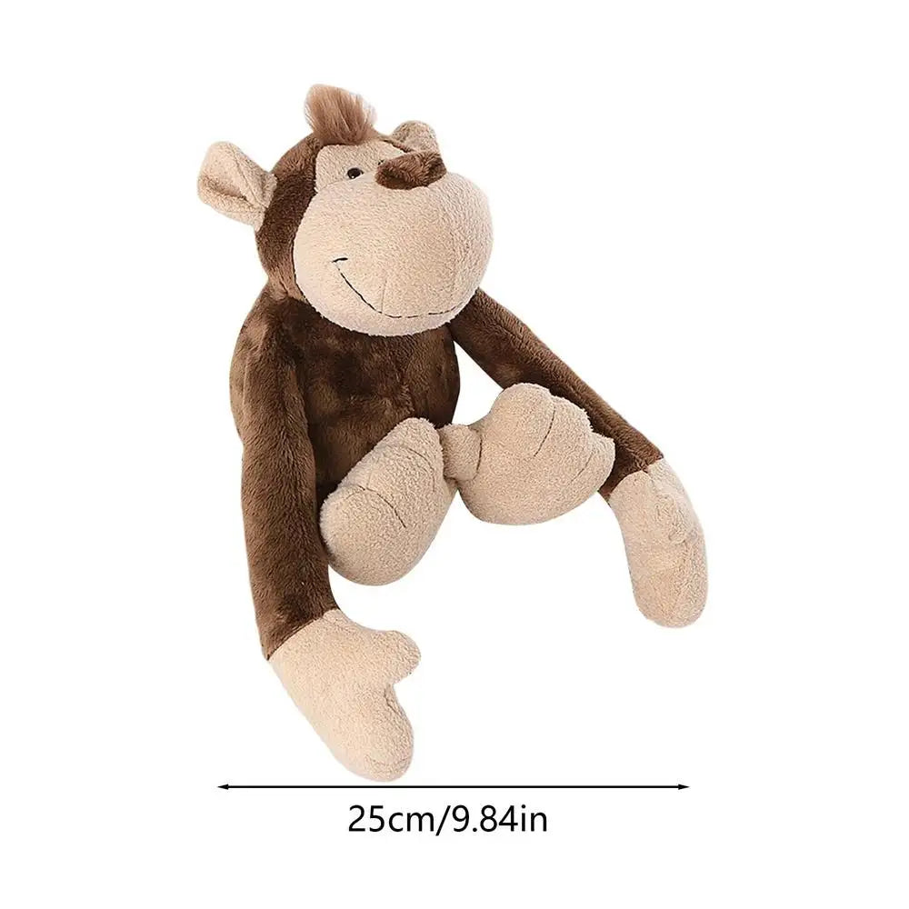 Jungle Animal Plush Toys Stuffed Lion Elephant Giraffe Soft Plush Dolls for Kids Cute Animal Plush Toys Children Birthday Gift Zpaxo monkey about 25cm China Mainland