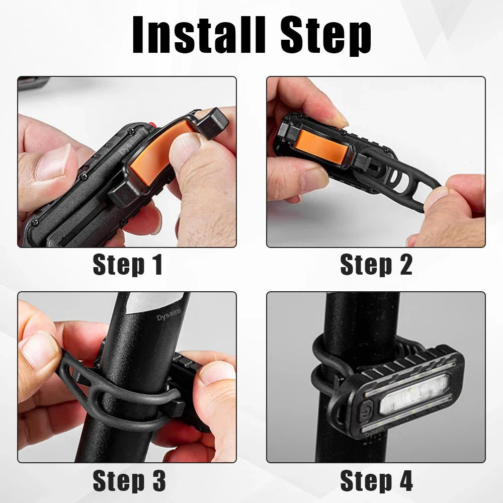 USB Rechargeable LED Keychain Flashlight – 300LM Clip Work Light