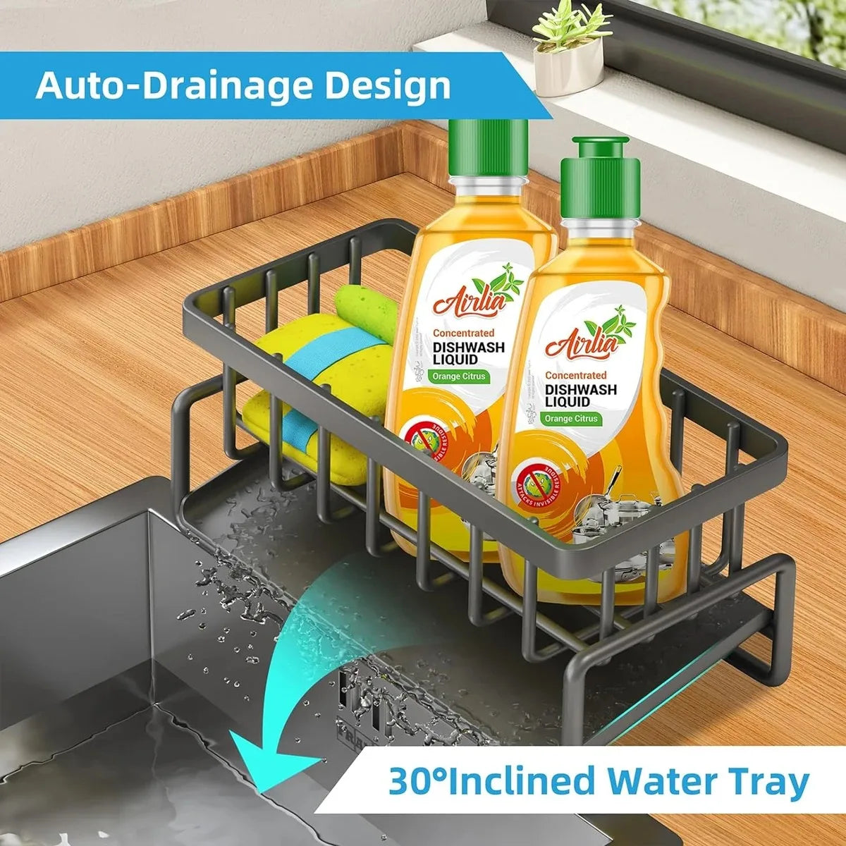 Kitchen Sink Drain Rack Organizer Sponge Storage Faucet Holder Soap Drainer Dishcloth Towel Rack Kitchen Sink Organizer Zpaxo