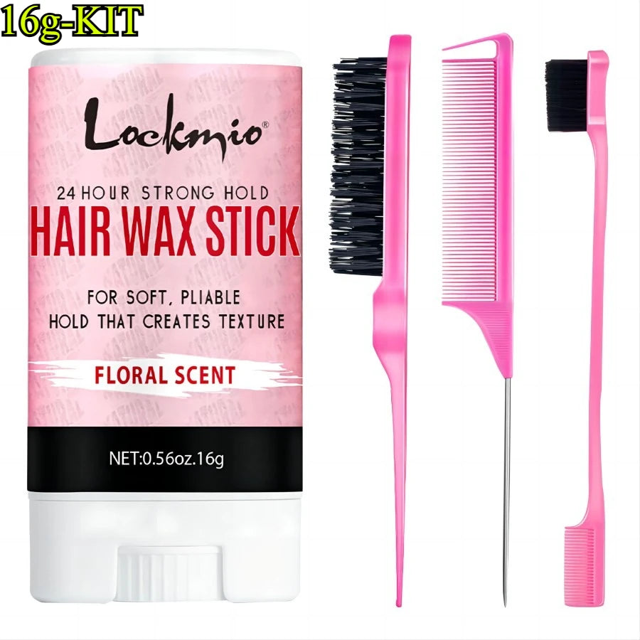 2026 New Arrival！Wax Stick Set Professional Styling Kit For Women Anti-frizz Smoothing Broken Back Hair Mud Messy Hairs Wax Rod Zpaxo 6BF064-16g-KIT