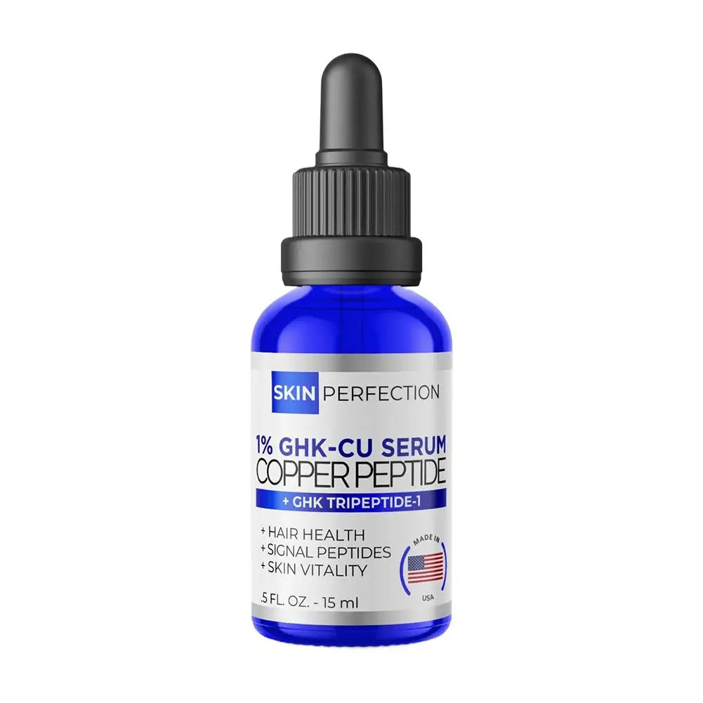Multi Use GHK CU Copper Peptide Serum With Dropper For Face Hair And Scalp Nourishment Improves Skin Health Hair Scalp Condition Zpaxo 1Pcs