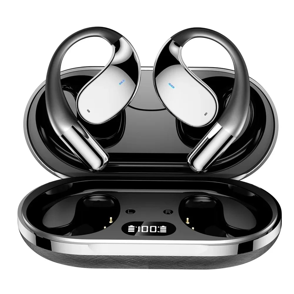 Bluetooth 5 4 AI Translation Earphones Real Time Support 144 Language Zpaxo BT5.4 Black with AI