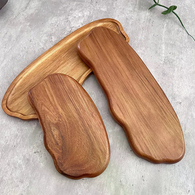 Wooden Tea Coffee Tray Fruit Dessert Candy Plate Wood Decorative Bread Snack Cake Food Dish Trays Tableware Japanese Style Zpaxo