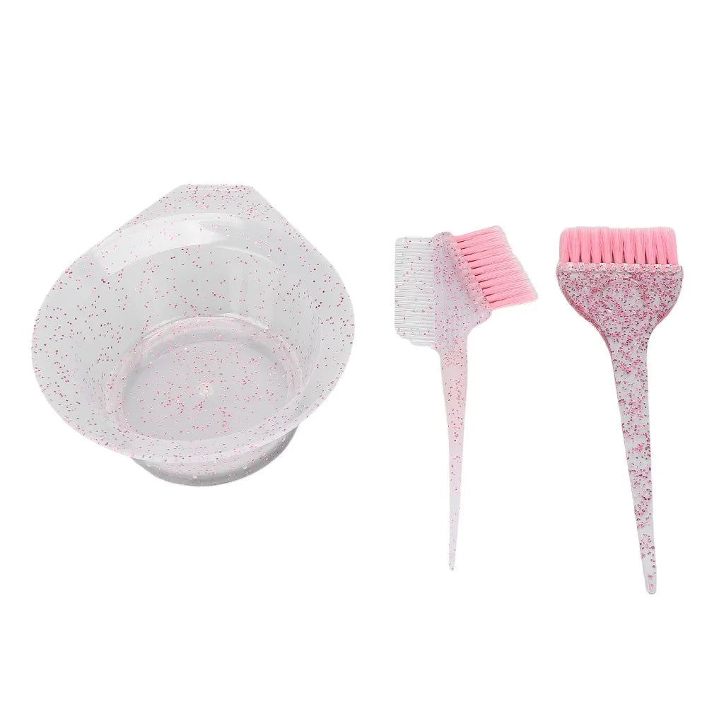 Double-sided Comb Hair Dyeing Brushes Soft Bristle Brush Pink Barbers Zpaxo Pink