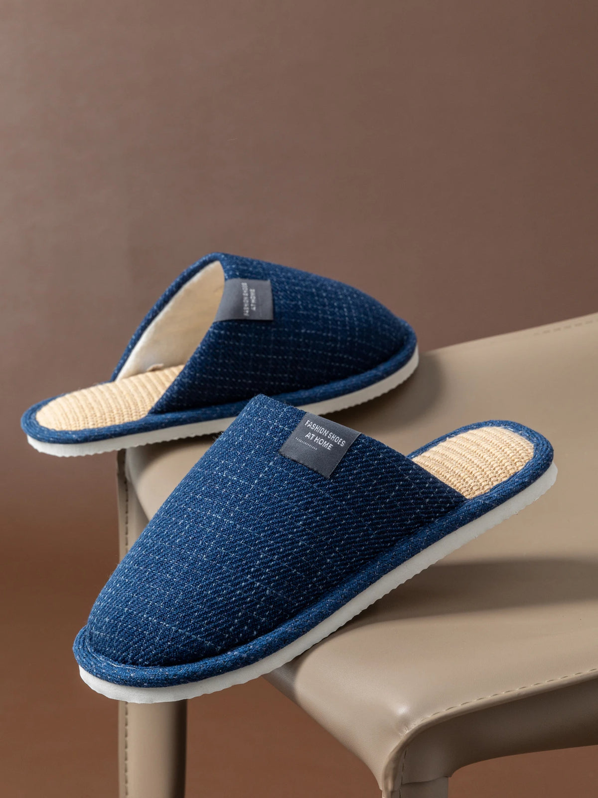 Unisex House Slippers Spring Fall Indoor Bedroom Floor Lightweight Zpaxo Blue 42-43