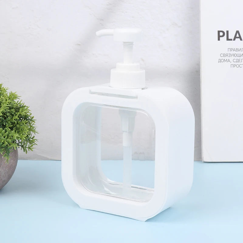 All-in-one Kitchen Pump Dispenser 300 Refillable Empty Bottle Shower Zpaxo 500ml White
