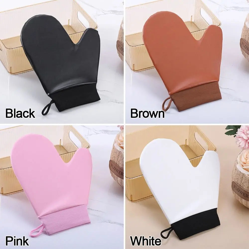 Leather Self-tanning Mitt Washable Quick Dry Tanning Glove Reusable Zpaxo