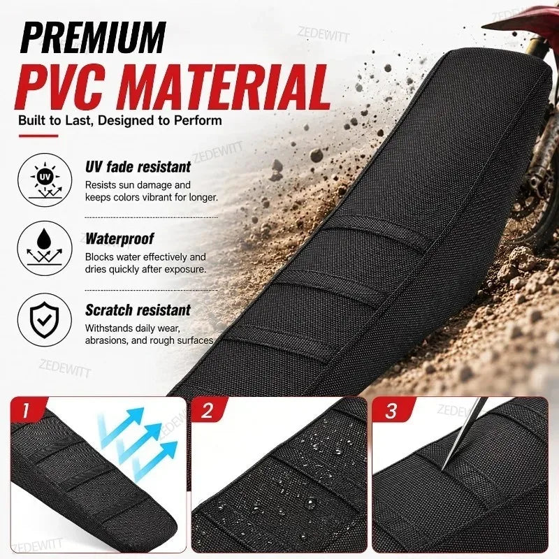 Yozma IN10 Waterproof PVC Seat Cover | Motorbike, EBike, Dirt Bike