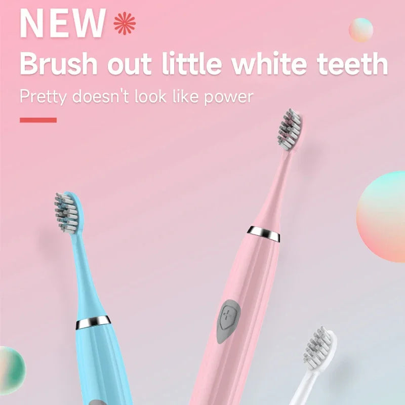 Clearance_Electric Toothbrush for Adults Soft Portable Battery Endurance IPX6 Waterproof Intelligent Effective Oral Care Men Wom Zpaxo