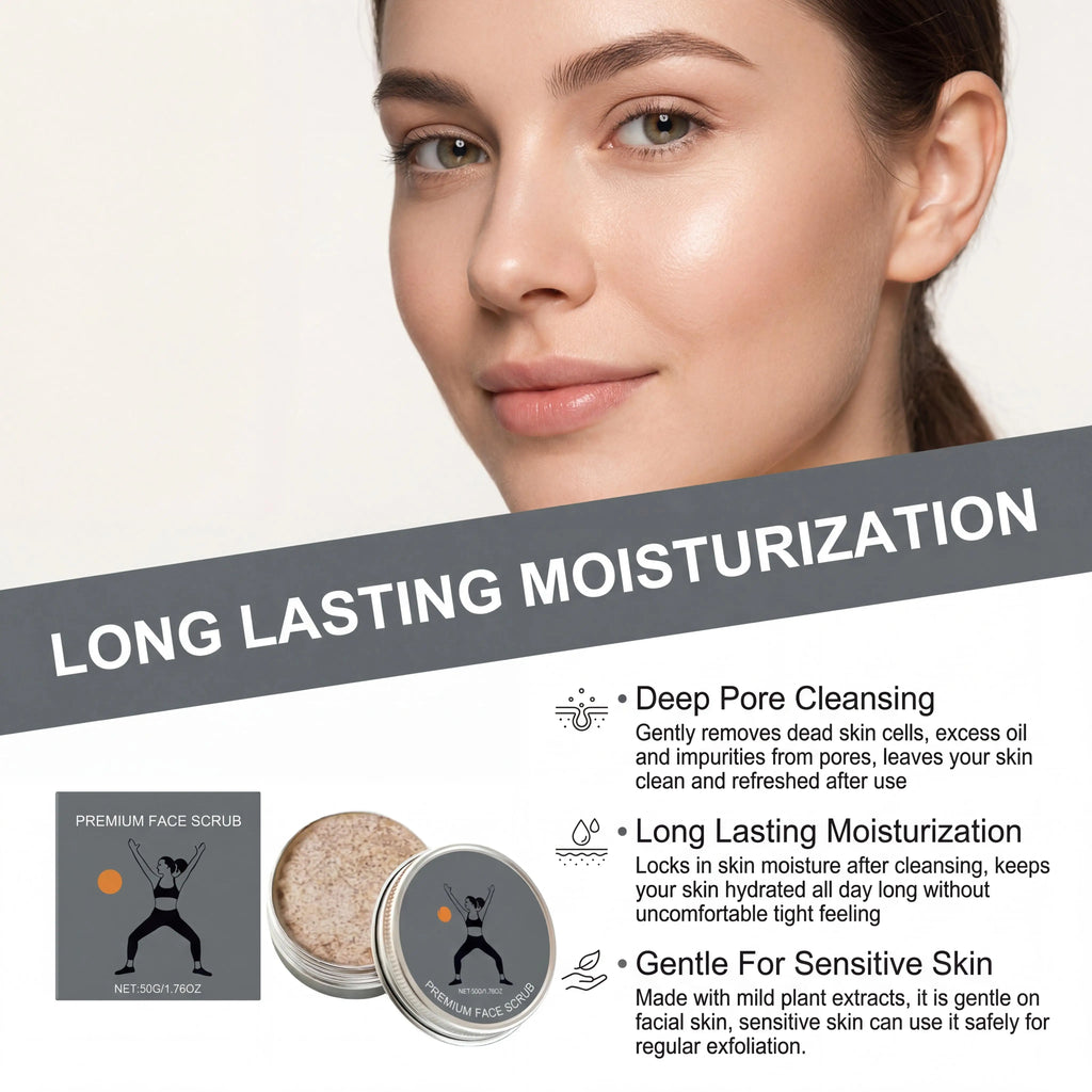 Lavender Face Exfoliating Balm Cream – Pore Cleanse & Scrub Facial Exfoliating Scrub Zpaxo