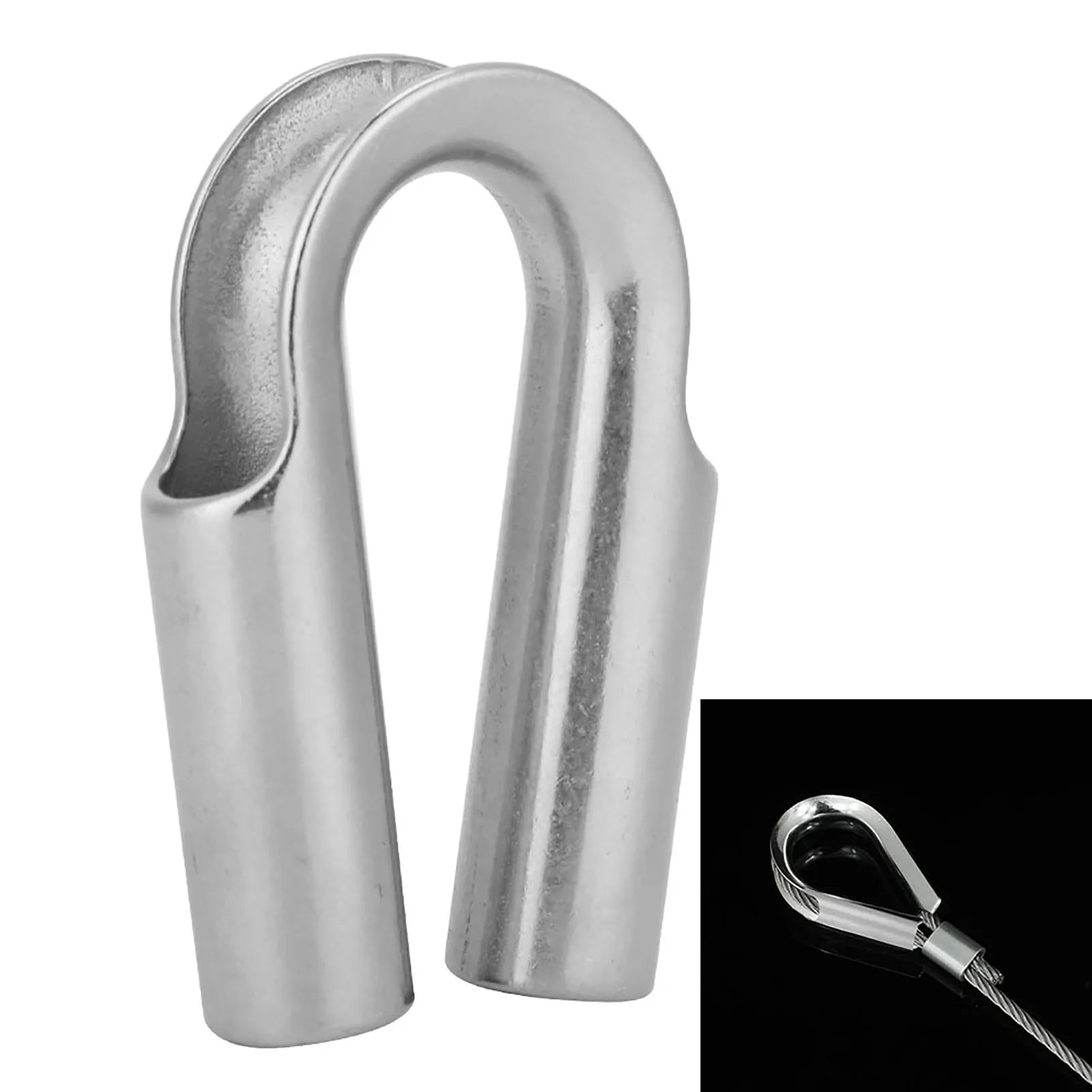 304 Stainless Steel Tube Thimble Winch Rope Boating Accessories