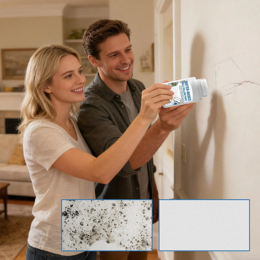 Interior Wall Repair Paint Fast Drying Rolling Touch Up Bathroom