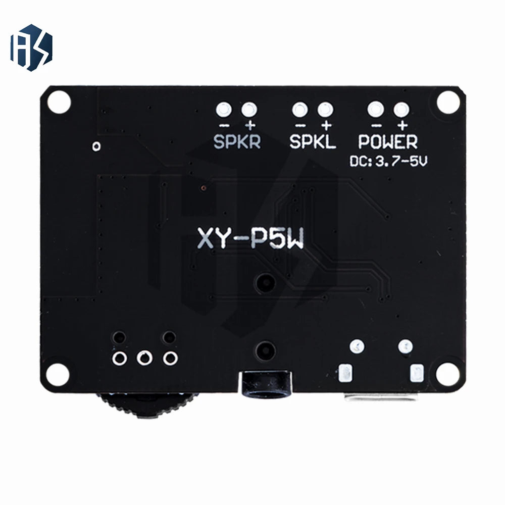5W+5W PAM8406 Bluetooth 5.0 DC3.7-5V stereo audio power amplifier module XY-P5W for Arduino diy kit Zpaxo