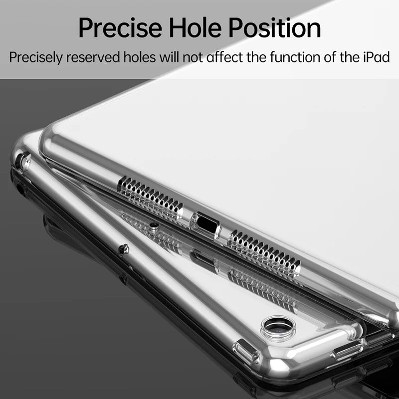 Transparent Case For iPad 10th generation Air 5 4 Pro 11 12.9 2022 Soft Silicone Cover For iPad 10.2 9th 8th 7th Mini 6 Pro 9.7 Zpaxo