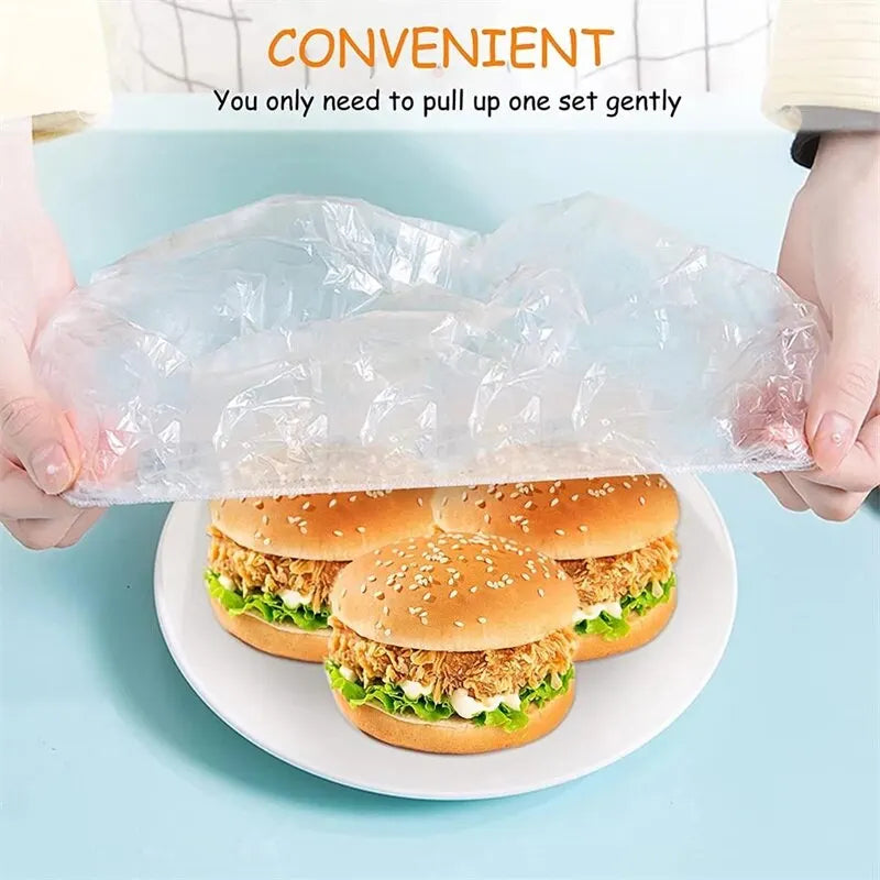 Food Storage Covers Home Foods Freshing Seal Elastic Plastic Wrap