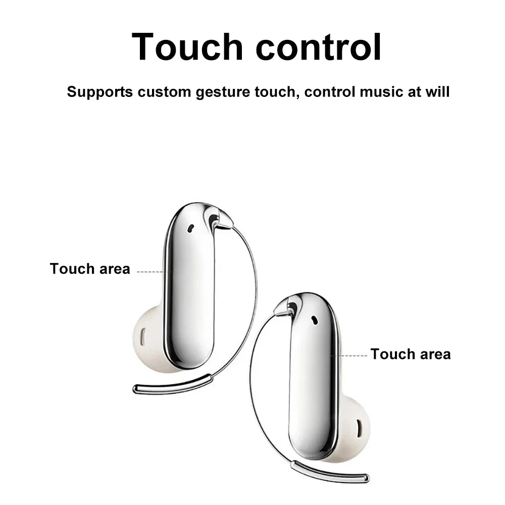 KEBIDUMEI Open-ear Headphones Bluetooth 6 0 Earphones Ear-hook TWS