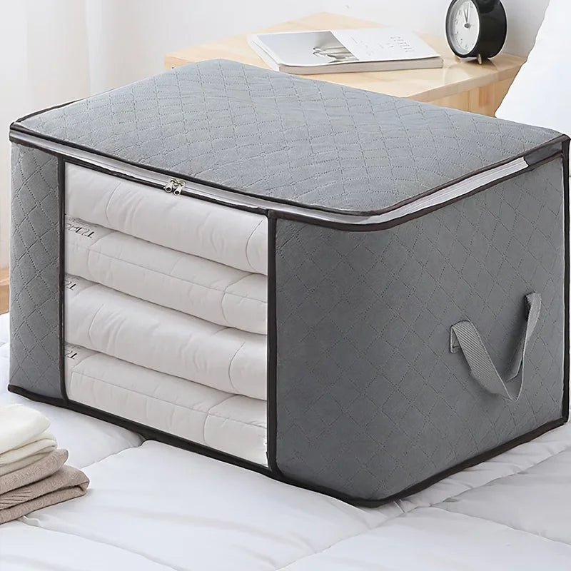 Thickened Non-woven Fabric Quilt Storage Bag Large Visible Window
