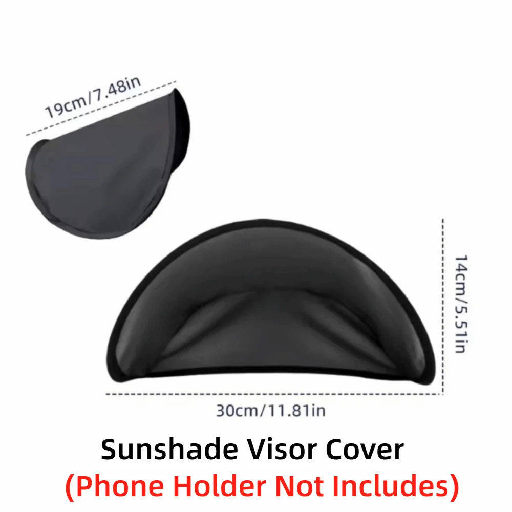 Foldable Phone Sunshade Visor Anti-glare UV Protection Car Navigation Zpaxo