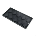 Easy Cleaning 10 Cavity Silicones Shell Molds For Homemade Madeleines Dessert Zpaxo Black CN