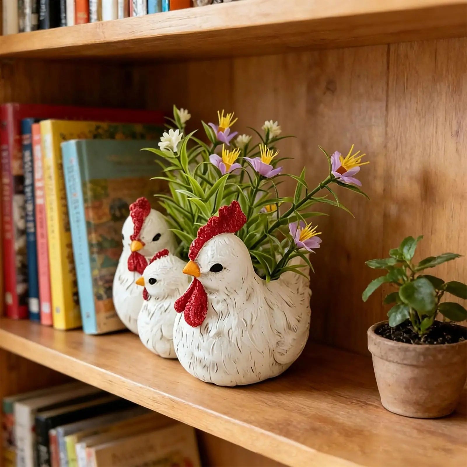 Cute Planters Resin Funny Realistic Animal Decorative Small Planter