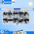 50PCS 10-Value Voltage Regulator IC Kit: LM317T & L78xx Series (L7805CV to L7824) in TO220 Package Zpaxo Default Title