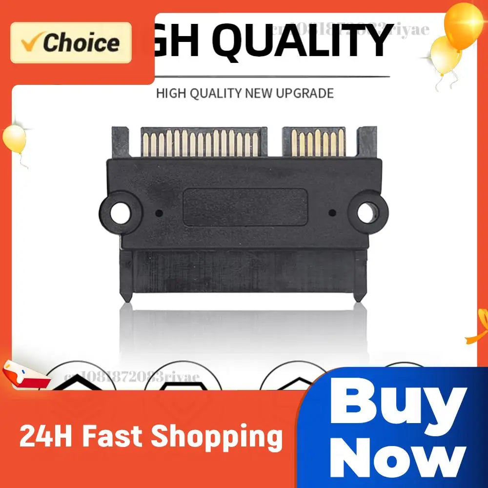 SATA Male Female Straight Head 22Pin 7+15 Converter Power Data Adapter