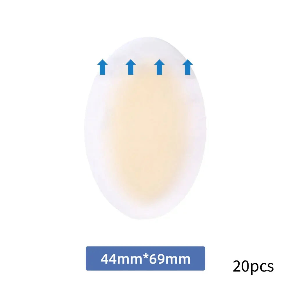 20PCS Gel Heel Protector Foot Patches Adhesive Blister Pads Hydrocolloid Heel Liner Shoes Stickers Pain Relief Plaster Foot Care Zpaxo 01 20pcs