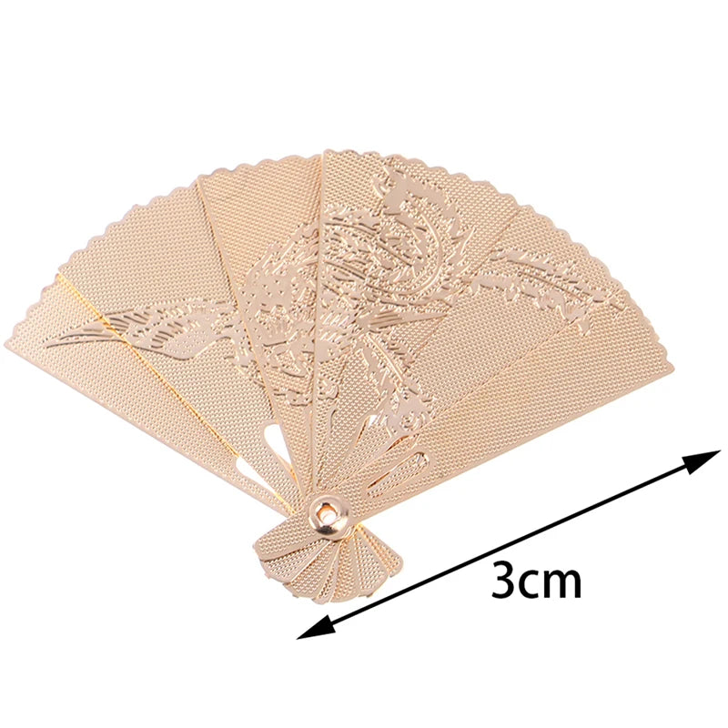 ▶1Pc 1:12 Dollhouse Miniature Metal Carving Fan Model Toy Doll Home Decor Accessories Zpaxo 1Pc